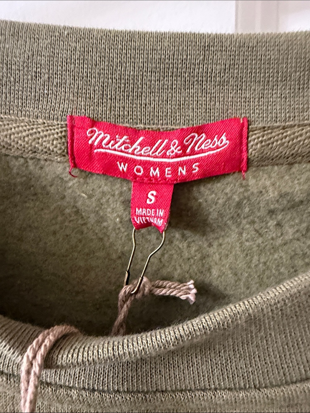 Mitchell & Ness Olive Green Philadelphia Eagles Pullover Sweatshirt - Picture 3 of 9